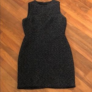 Navy Tweed Dress - Size 6